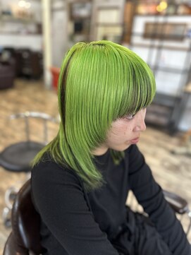 ラウラアンドロー(LAURA&RO) ダブルカラー/ケアブリーチ/インナーカラー/ベージュ【塚口】