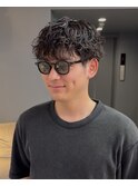 波巻きパーマ