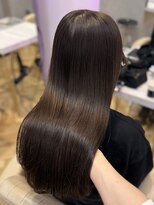 ロンド フィーユ(Lond fille)&nbsp;ブリーチなし/髪質改善/大人ガーリー/ダークアッシュ/前髪/銀座