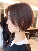 エリマ 調布(elima) 調布ショートヘア顔周りレイヤーカットダブルカラーショートボブ