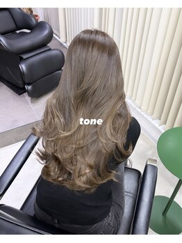 トーン(tone)の写真/ウル艶！カラーと相性◎な質感ケア/光を纏う髪質改善/触れたくなる髪へ(高槻)(#髪質改善#超音波アイロン）