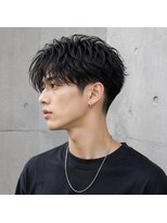アンサ 城陽寺田店(ANSA)&nbsp;波打ちスパイラル × 刈り上げマッシュ