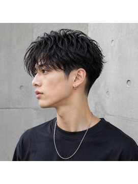 アンサ 城陽寺田店(ANSA) 波打ちスパイラル × 刈り上げマッシュ