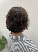 ボブ×パーマ