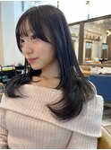 ミルクティーベージュ/レイヤーボブ韓国巻き顔周りカット/北千住