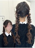 【白神】編みおろしツイン/推し活ヘアメ新宿