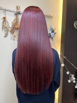 リブレ ジュネス 郡山堤下店(Libre jeunesse)&nbsp;ブリーチなしツヤ感レッドカラー