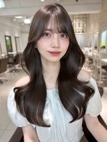 フォルテ 表参道店(FORTE) ダークパープル/くびれミディ/顔周りカット/前髪/韓国/表参道