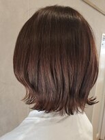 ソレイユバイエルズ(soleil by ailes)&nbsp;くびれレイヤーボブ+ベージュ+インナーカラー