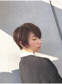 シンプルなクールショートボブ
