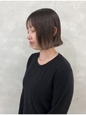 ウエット×ぱつっとボブ