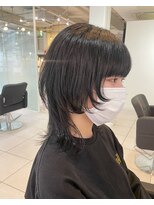 アクアオモテサンドウ(ACQUA omotesando)&nbsp;＊ネオウルフレイヤーカット！黒髪ミディアムウルフカット