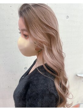 グロウバイニューヨークニューヨーク(Grow by NYNY) 【打越】ロング×ホワイトベージュ