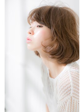 バランス ウラワ(balance URAWA) 【くせ毛風パーマがポイント】甘さを控えた大人のバウンシーボブ