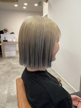 シェノン 武庫之荘(CHAINON) ダブルカラー/インナーグレージュ/前髪/ブリーチ/マチルダボブ