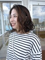 サラビューティーサイト 九大学研都市店(SARA Beauty Sight) 【晴音のきゅんhair】くせ毛風ボブパーマ