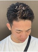 #ベリーショート#ダークアッシュ#ニュアンスパーマ#韓国マッシュ