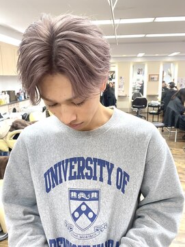 スウィッチ(SWITCH) メンズダブルカラー♪ピンクラベンダー