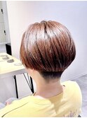刈り上げ女子/センターパート/ハンサムショート/ショートカット