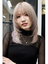 ラック 表参道(LUCK)&nbsp;ウルフレイヤー/シルバーベージュ/シルキーカラー/髪質改善