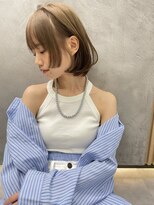 ロンドプロフィール 浦和(Lond profil)&nbsp;ブリーチなしカラー伸ばしかけヘア簡単スタイリング小顔ヘア