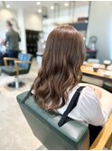 セミロング/20代30代/ハイライト