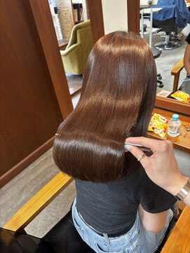 カルマ(CALMA) 【お客様スタイル】艶感と質感が最高なナチュラルカラー