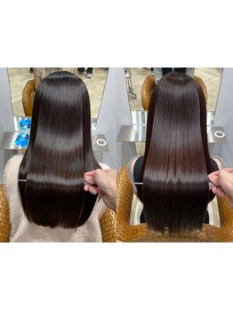 ツヤ×似合わせカラーで、満足度の高い仕上がりを実現♪理想の美髪ストレートが叶う◎【原宿　Tierra】
