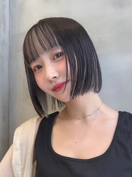 ロンド ストラーダ 心斎橋(Lond strada) レイヤーボブ×ハイトーン[心斎橋/髪質改善]