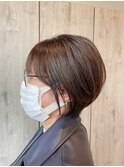 大人丸みショートボブ