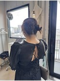 ツインカチモリ/お呼ばれヘア[表参道/ブリーチ/ハイライト]Mai