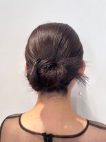 クルム(KURUMU)&nbsp;お団子カチモリヘア/結婚式お呼ばれヘア