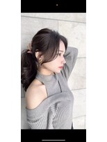 キティー サカエ(kiti SAKAE)&nbsp;グレージュ/レイヤーカット/ハッシュカット/オリーブベージュ/栄