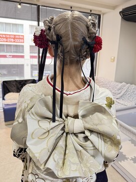 シクネ 新潟駅 万代(SHICUNE) 【新潟/万代】成人式ヘア　ツインアレンジ　ボブアレンジ