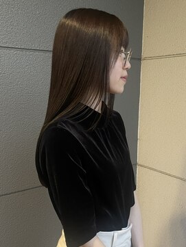 ヘアーアイストゥーレ(HAIR ICI TRE) ロングレイヤー顔周りレイヤー暗髪カラー似合わせカット髪質改善