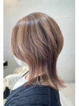 ヘアメイク アリエス 岩切店(HAIR MAKE aries) 大人のレイヤー×白髪ぼかしハイライトカラー 仙台 30代40代50代