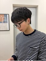 ハニー 町田(HONEY)&nbsp;マッシュ/ニュアンスパーマ/黒髪/ツーブロック