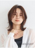 #小顔魅せ韓国顔周りレイヤーミディアム#前髪あり#イメチェン