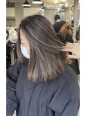 【ハイライト】ベージュハイライトバレイヤージュ