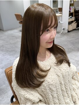 シェノン 奈良橿原店(CHAINON) 【奈良/橿原】ブリーチなしダブルカラー シルキーベージュ