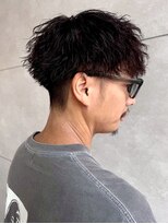 メンズサロンオー 宮崎(Men's salon O.)&nbsp;ツーブロック ツイストスパイラルパーマ マッシュ ショート