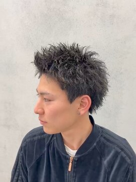 ルースト 南堀江店(ROOST) MEN'S/リバースセンターパート/ニュアンスパーマ/南堀江