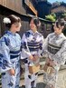 【昼12-16時・持ち込み浴衣】 浴衣着付け + ヘア ¥4,300