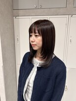 アンドカオマワリカットファム(Fann.)&nbsp;艶感ナチュラルブラウン×顔まわりカット