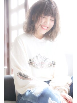 ヘアーアンドアトリエ マール(Hair&Atelier Marl) 【Marl】ラベンダーアッシュのふんわりボブ