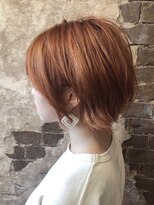 マギーヘア(magiy hair) [meyou]ジューシーオレンジ ショートボブ