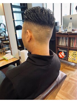 アイリーヘアデザイン(IRIE HAIR DESIGN) 【IRIE HAIR赤坂】七三オールバック×ハイフェードスタイル