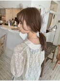 #バレッタで適当に留めただけでお洒落な髪