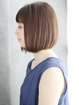 ウル 吉祥寺(ulu) 透け感バングのツヤボブスタイル