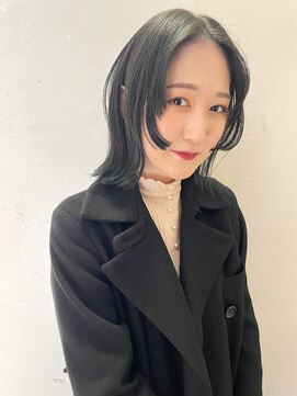 ソイ 下北沢(soi) 【blue black】ブルーブラック/ステップカットボブ/姫カット